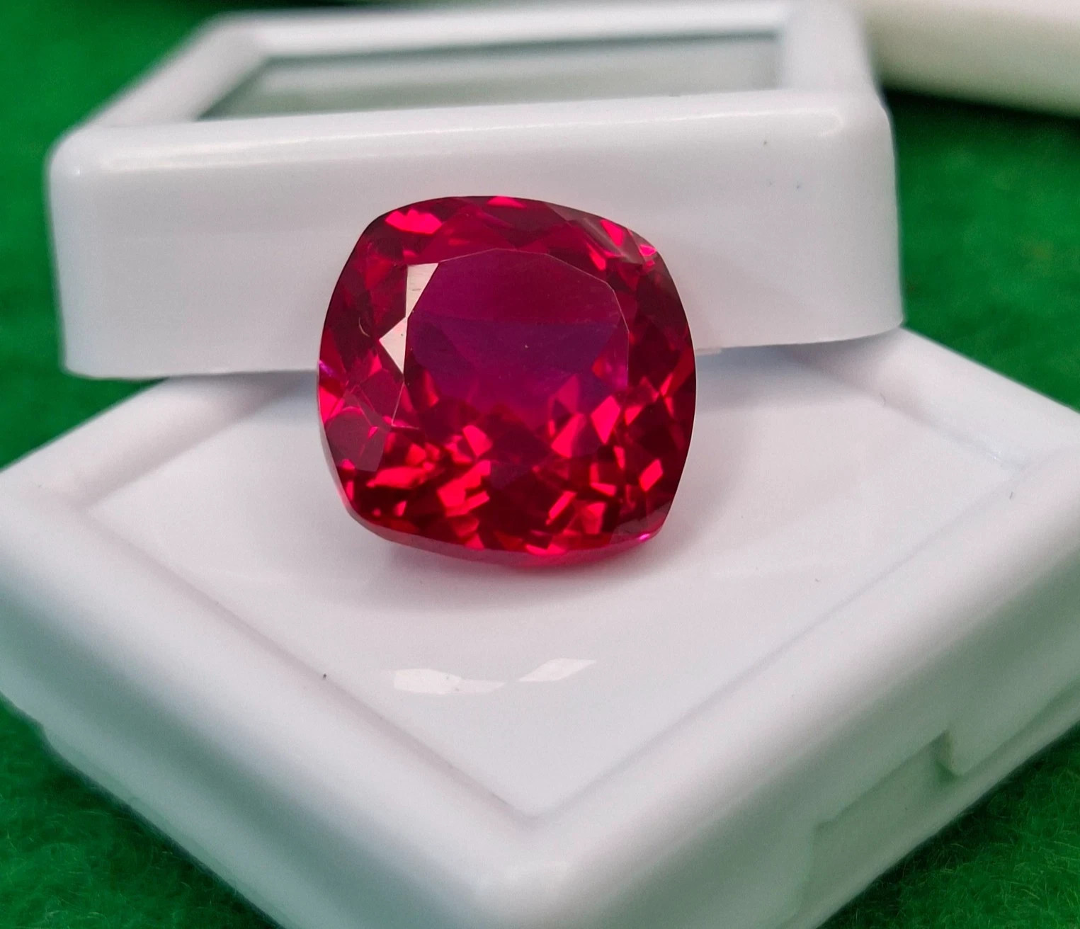 Premium Natural Pink Ruby 11-13 Ct Cushion Cut Certified Loose Gemstone
