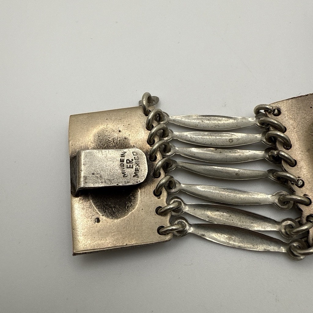 Vintage Modernist Bracelet Made In Mexico