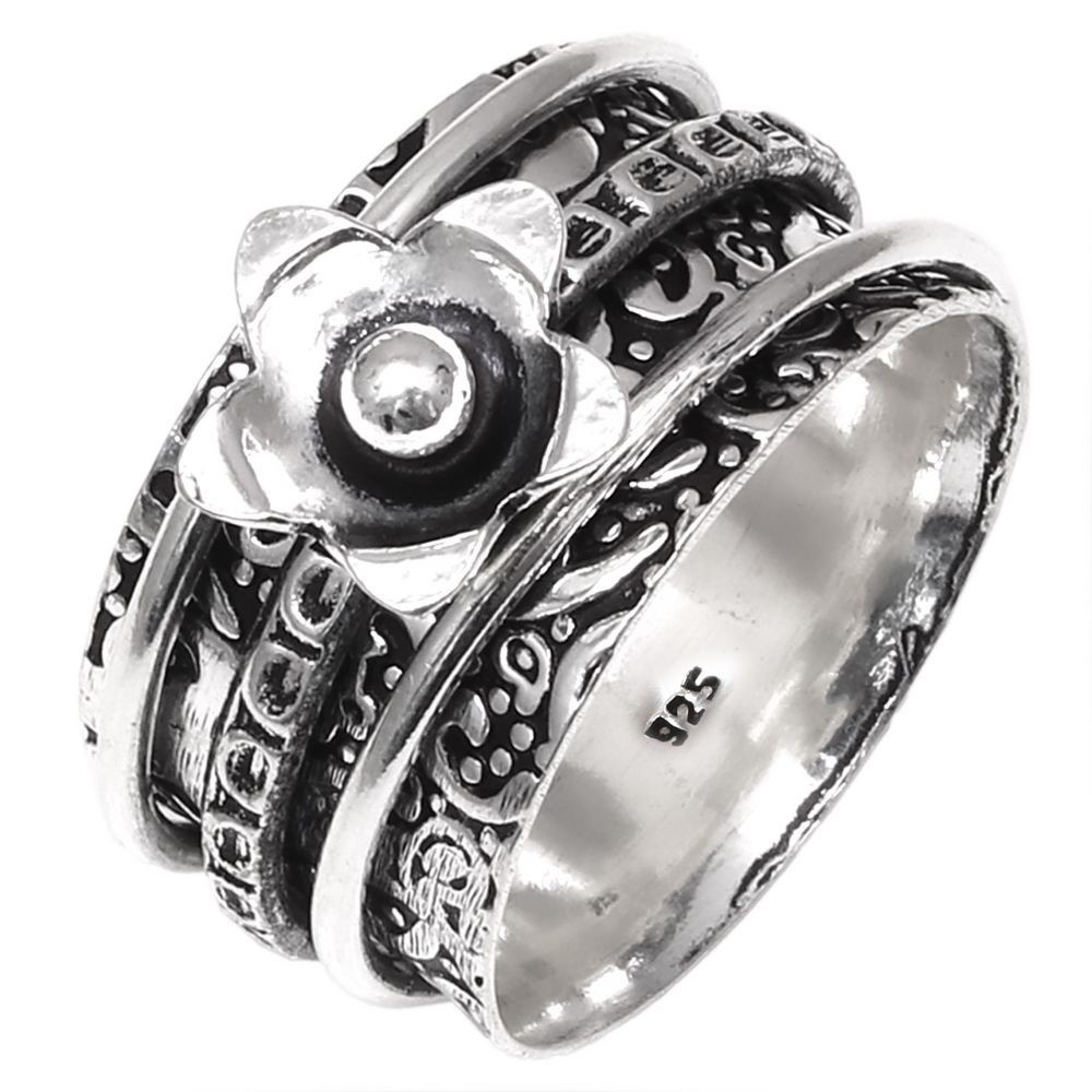 Spinner Anxiety Handmade Silver Jewelry “8”