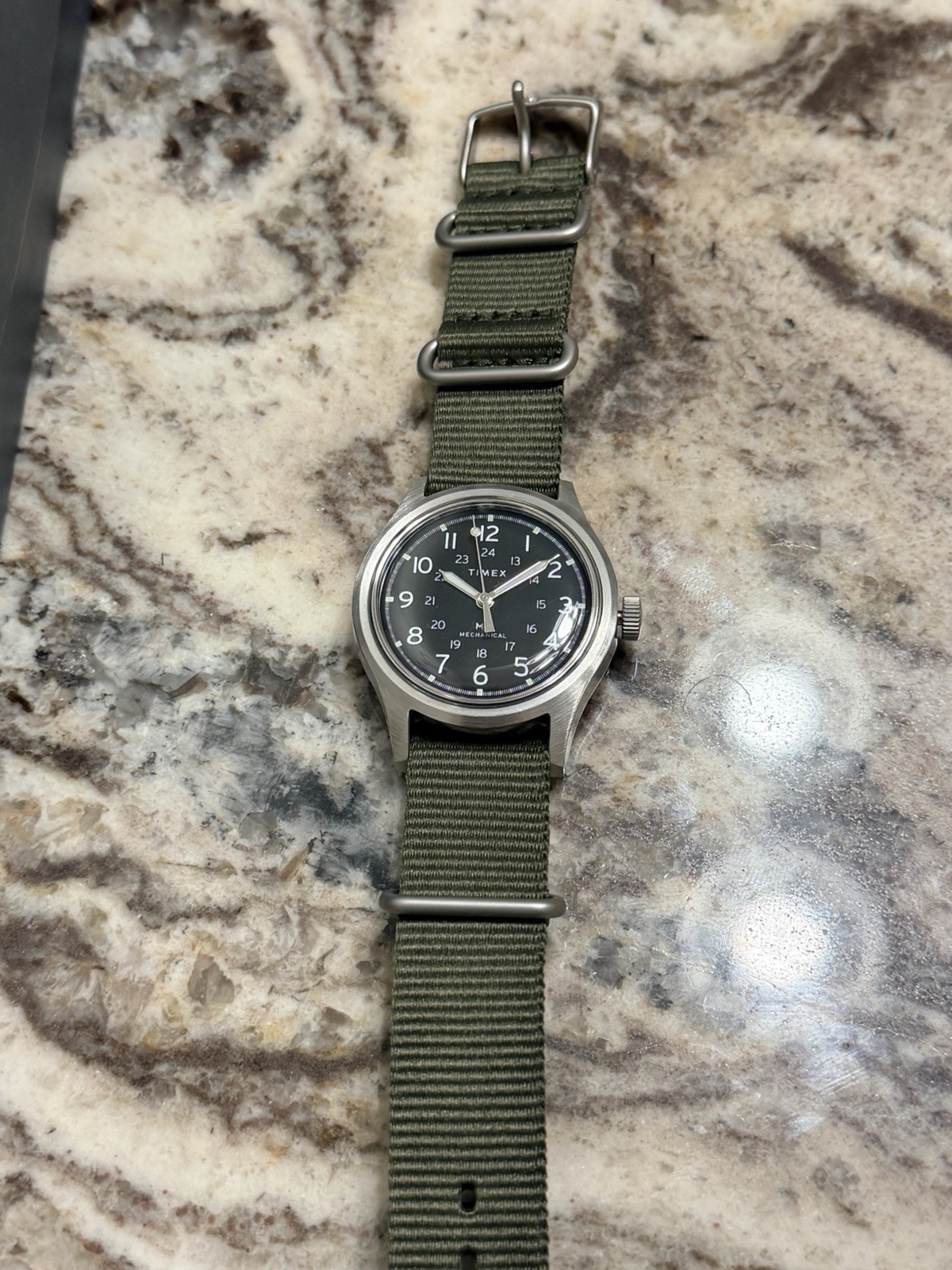 Timex MK1 Mechanical 36mm Men’s Watch Near Mint Condition Wristwatch