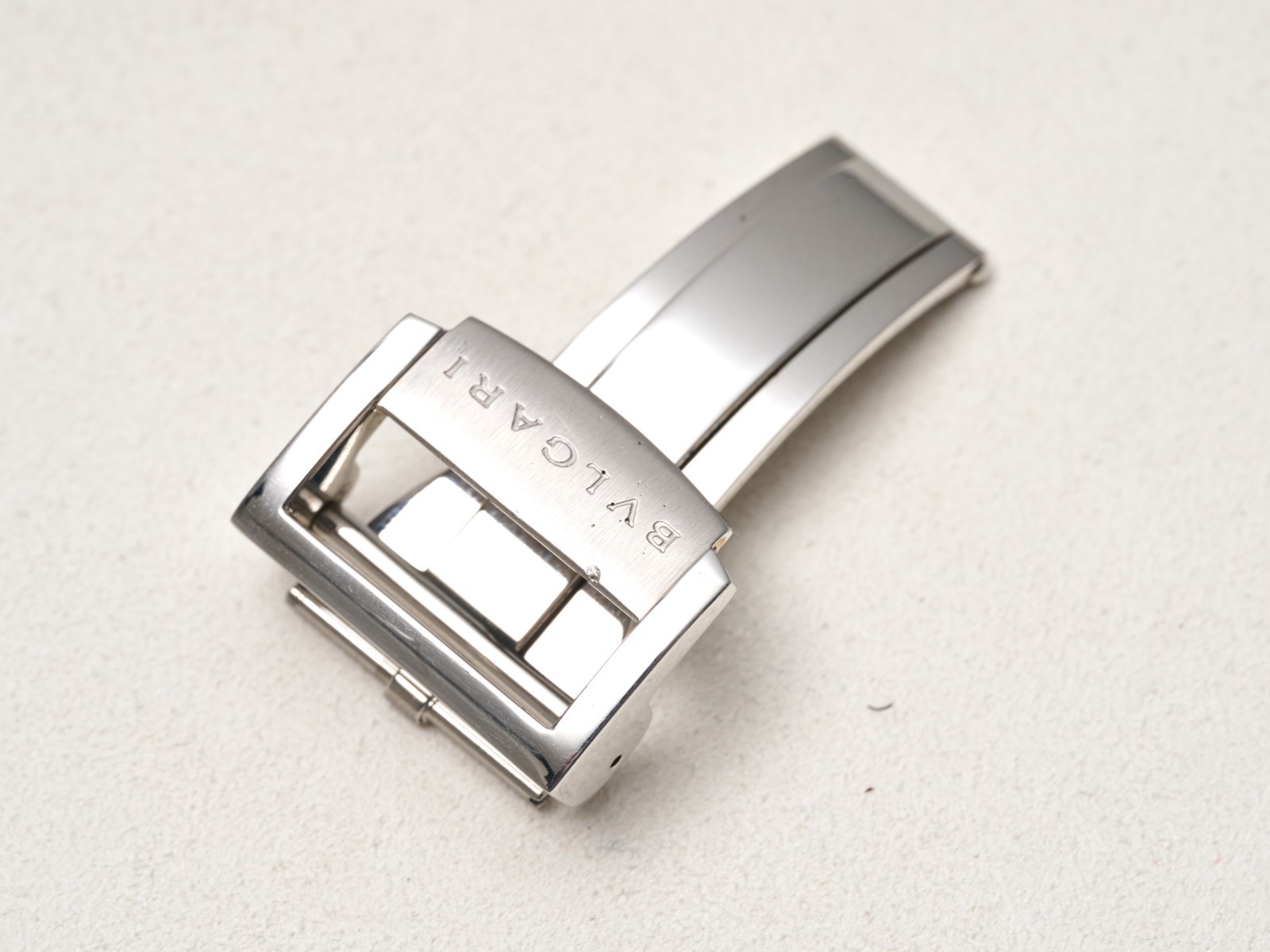 Bvlgari Bulgari 18mm Deployment Buckle Clasp Fold Over Stainless Steel