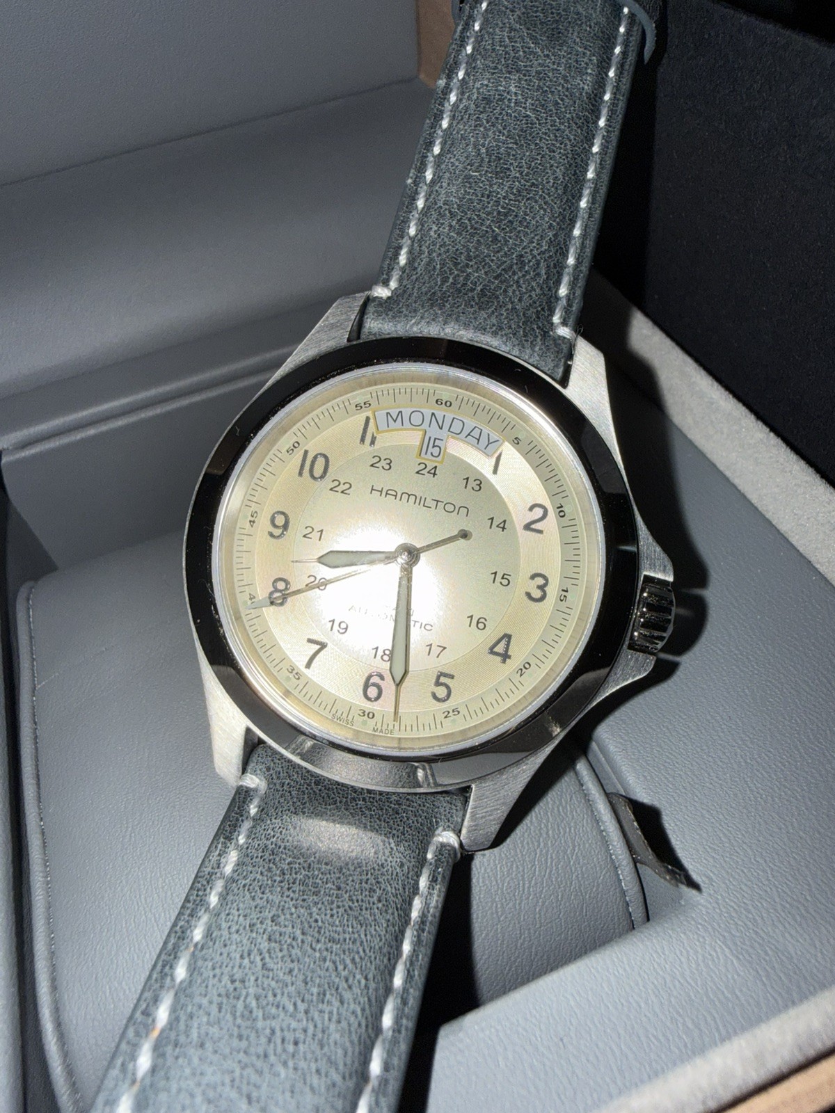 Hamilton Khaki Field King Automatic Men’s Watch Champagne Dial