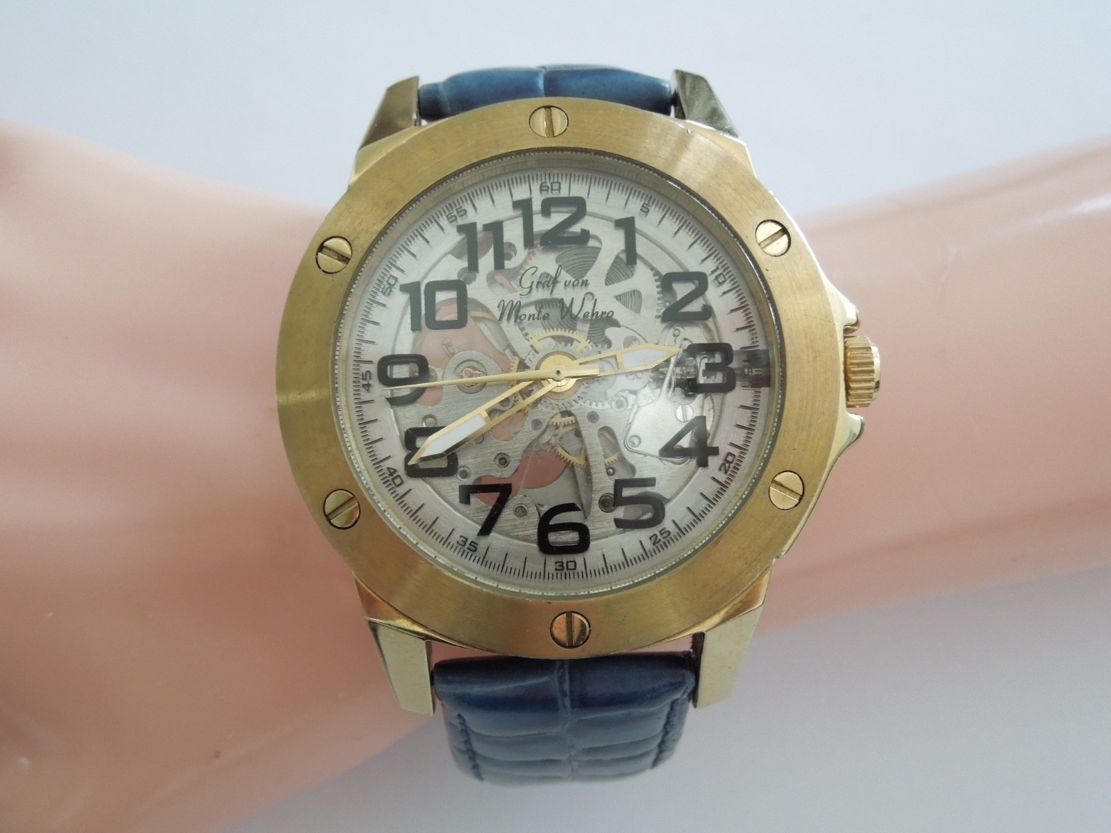 Watch Graf Von Monte Wehro Automatic Water Resistant Skeleton Stainless Steel