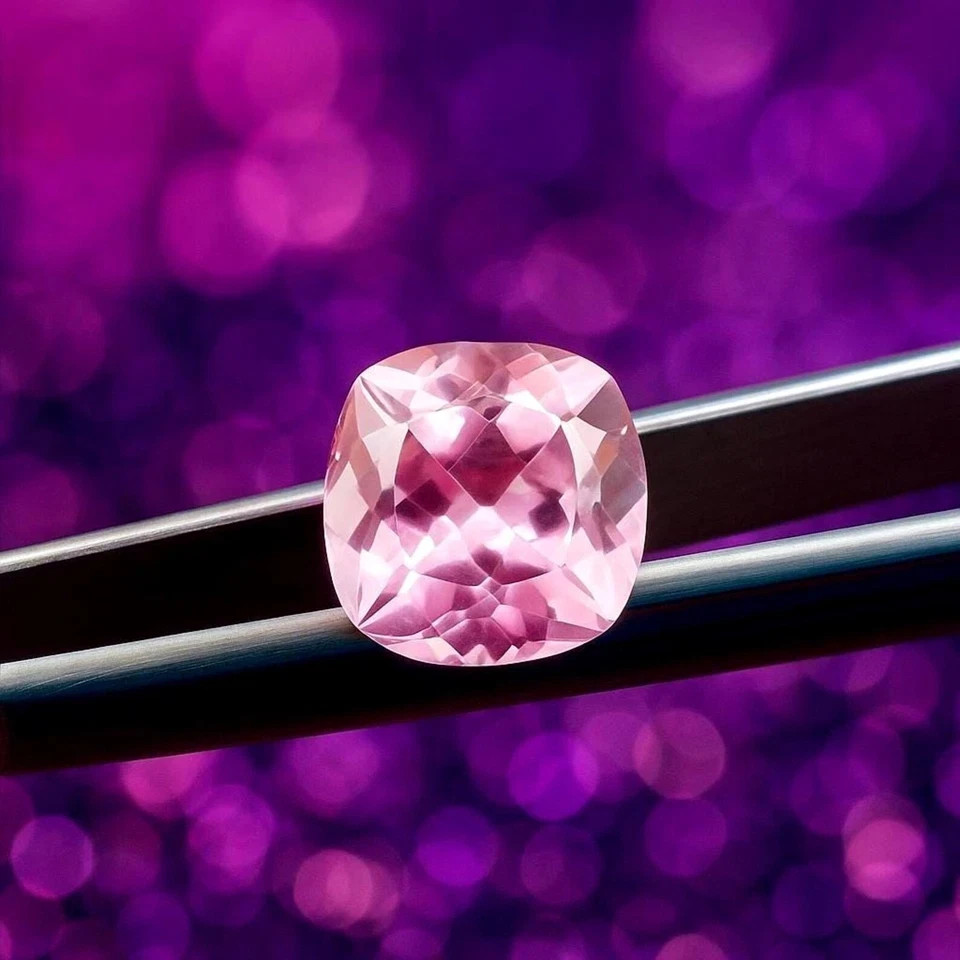 9.8 Ct Natural Ceylon Padparadscha Sapphire Cushion Cut Loose Gemstone Certified