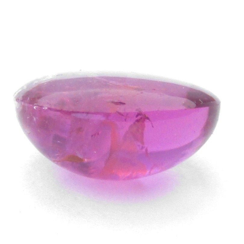 3.17Cts Amazing Natural Rubellite Tourmaline 9.7×8.1x5mm Oval Cabochon Gemstone