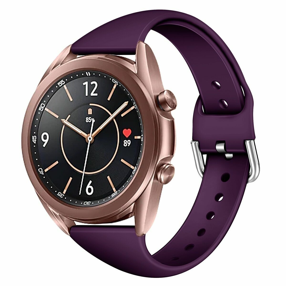 For Samsung Galaxy Watch 3 41mm Active 2 40mm 44mm Silicone 20mm 22mm Band Strap