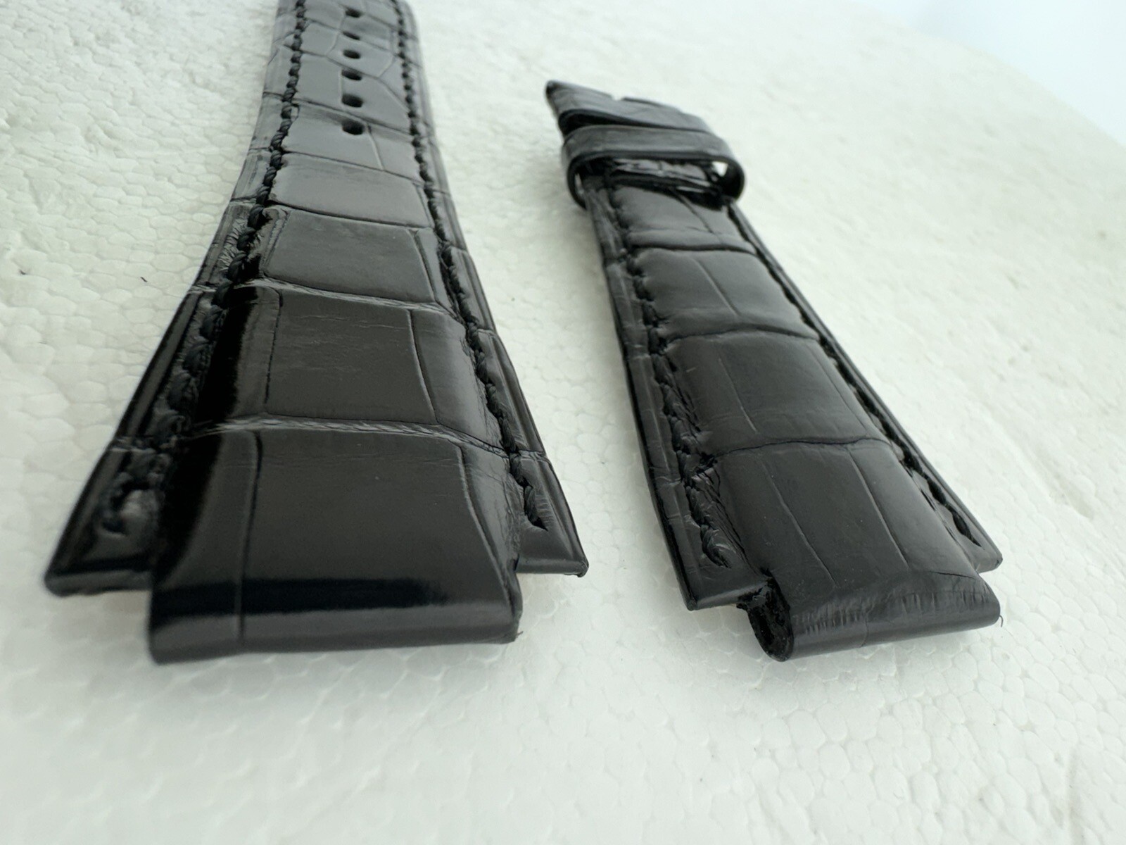 Audemars Piguet Royal Oak Black Leather 28mm X 17mm Watch Strap Band