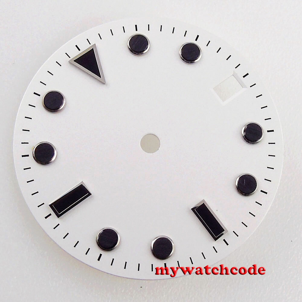 28.5mm black white Watch Dial for eta 2824 2836 8215 8205 NH35 ST1612 Movement