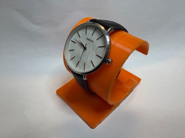 Parfois Women’s Quartz Watch – White Mother of Pearl Dial, Black Leather Strap