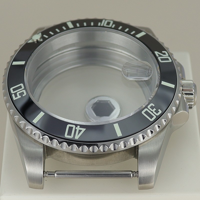 40mm Modify SUB Mods Watch Case Luminous Bezel Sapphire For Seiko NH345 35 36 38