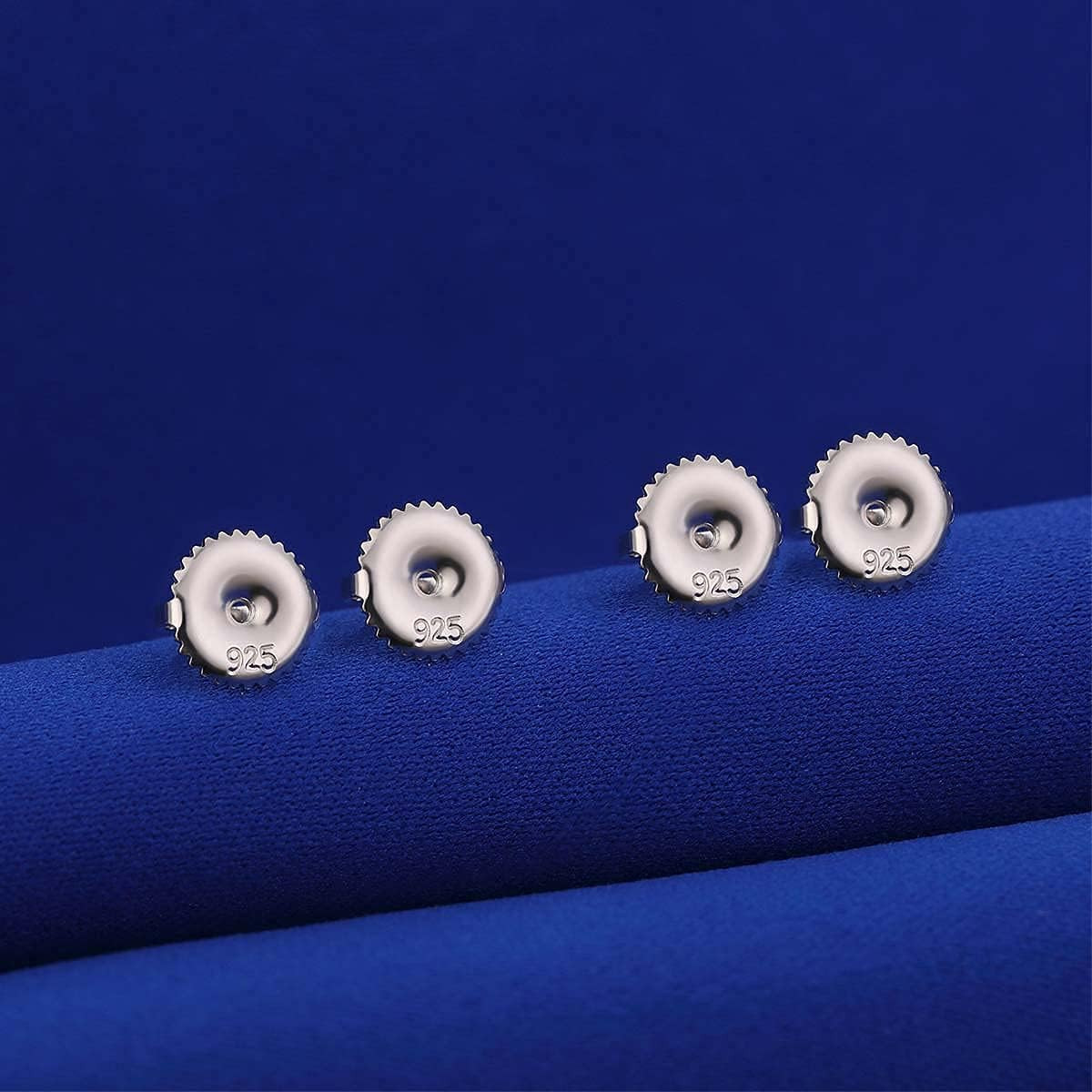 2 Pairs14K Gold Plated Screw Earring Backs 925 Sterling Silver Screw on Earring