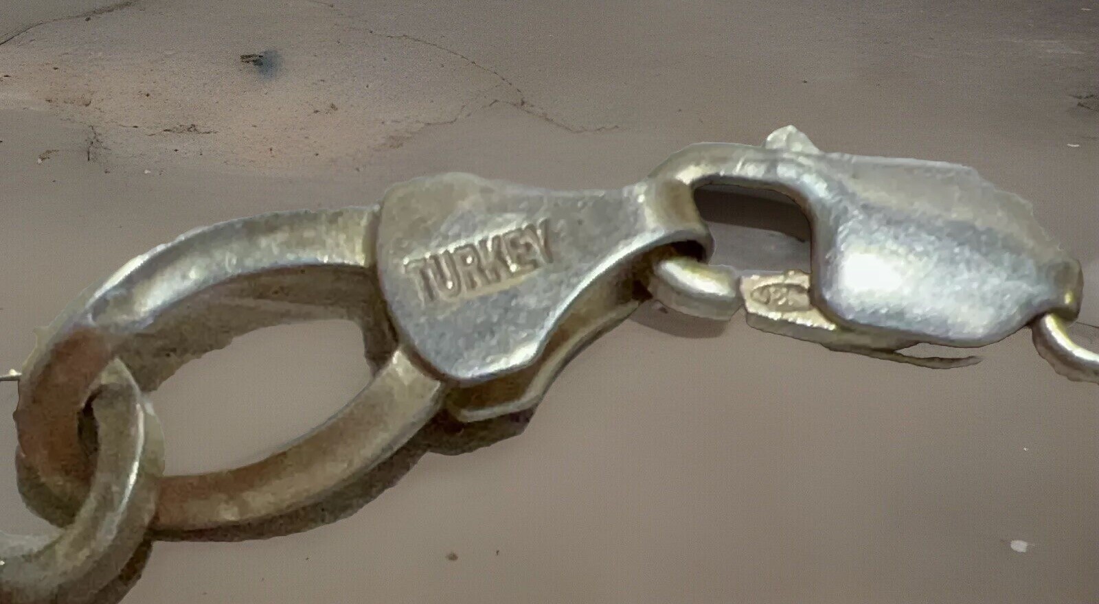 Vintage Turkey Designer Signed Midas Sterling Silver Bracelet, 7.75″, 4.8g