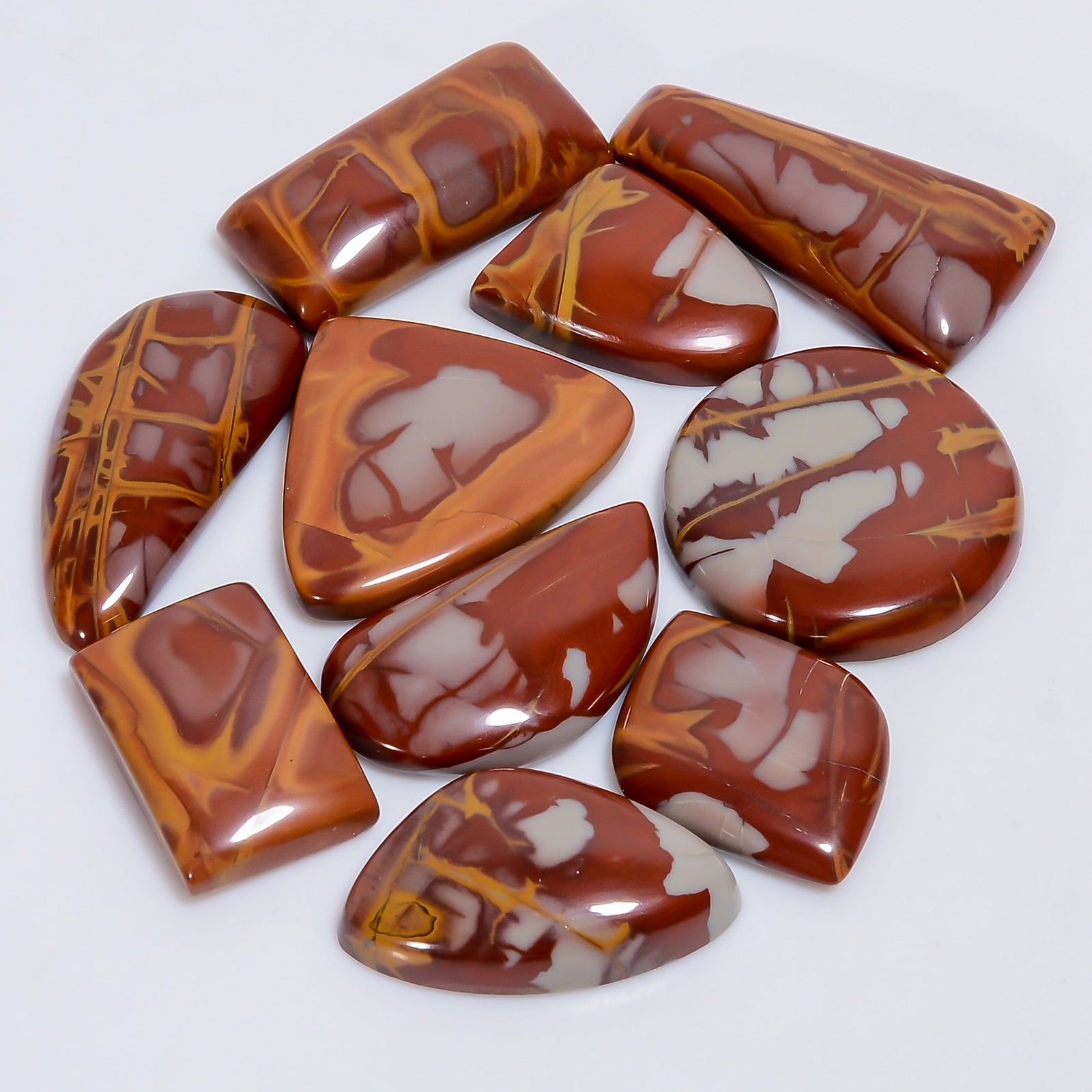 164 Ct. Natural Noreena Jasper Spiritual Cabochon Loose Gemstone 18X14 30X15 mm