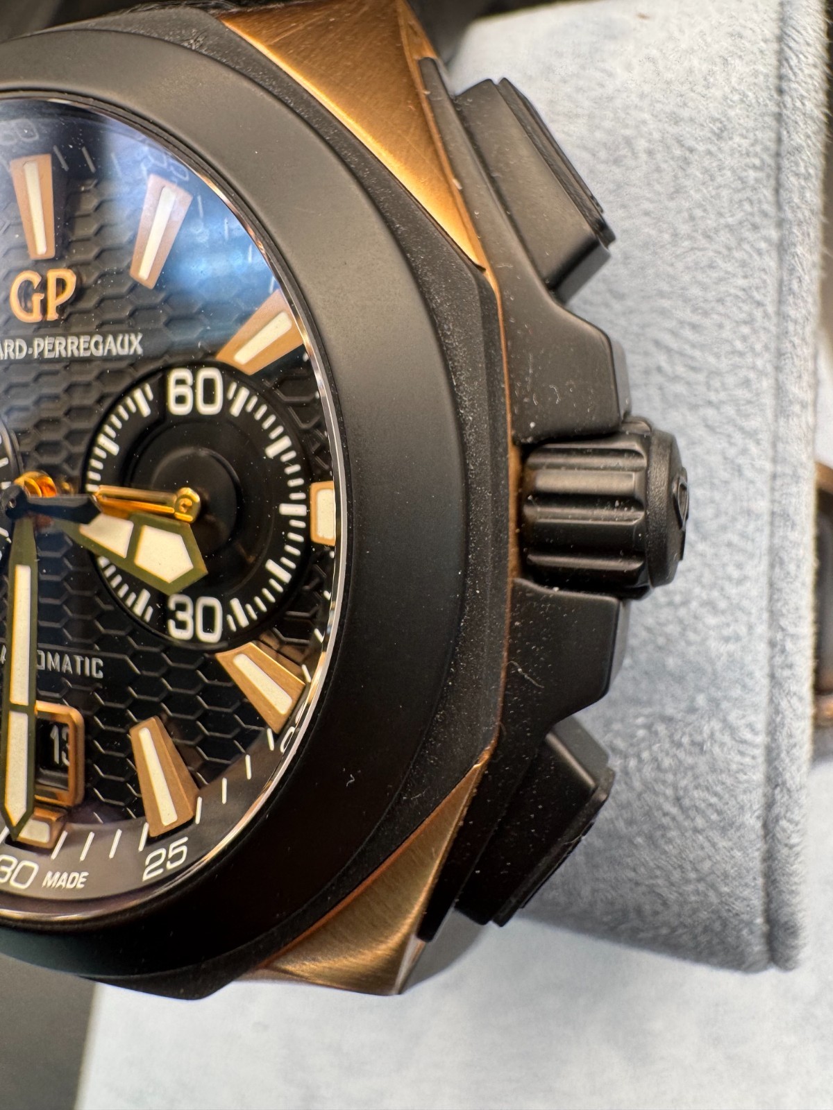 Girard-Perregaux Chrono Hawk Ceramic and Rose Gold