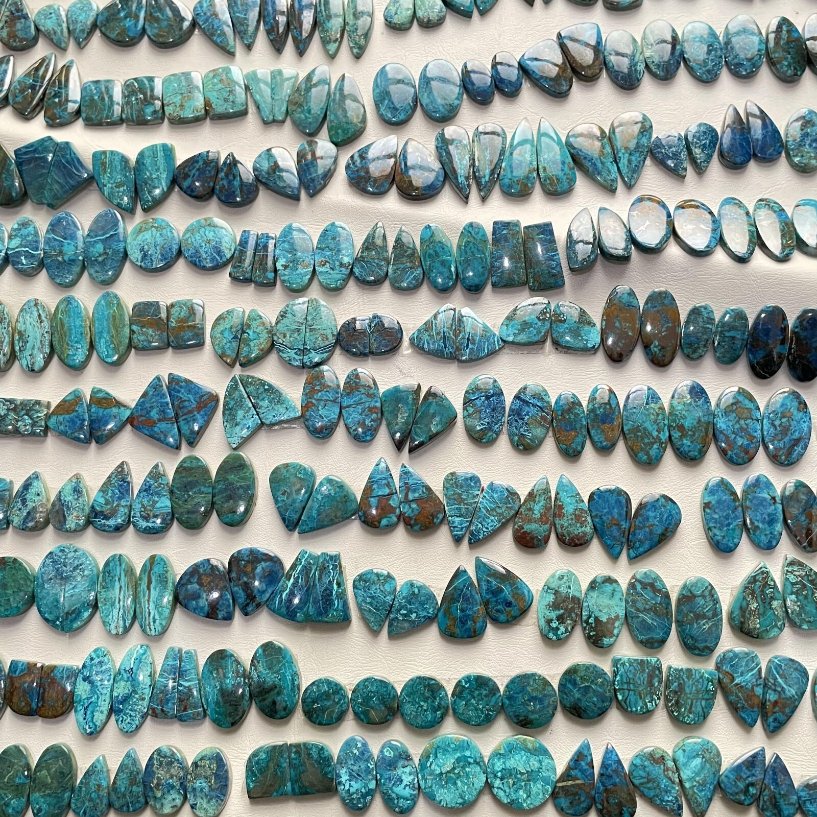 SHATTUCKITE Loose Cabochon Pair Spiritual Gemstone Natural