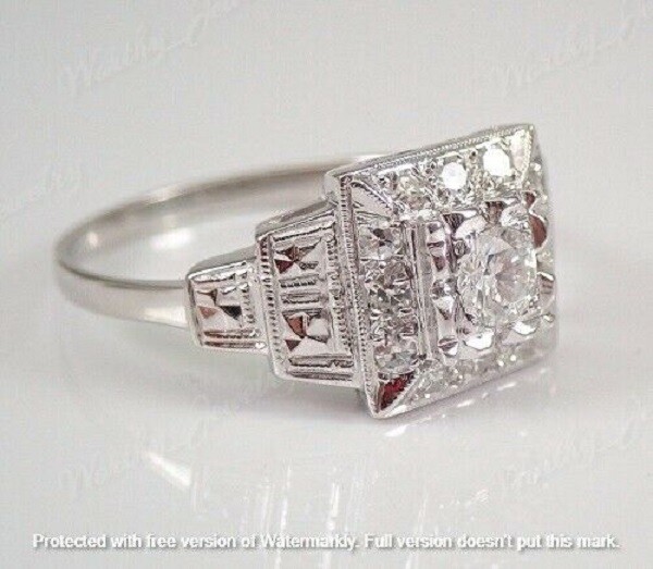 2.30Ct Round Lab-Created Diamond Engagement Ring 14K White Gold Finish