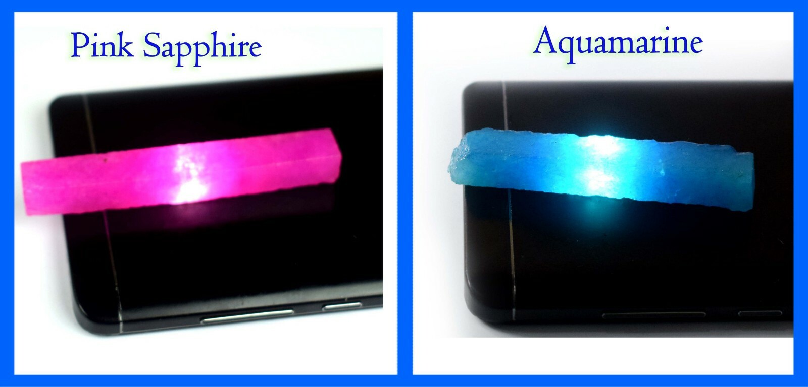 120 Ct Pink Sapphire & Aquamarine Natural Gemstone Slice Rough Pair SQ144