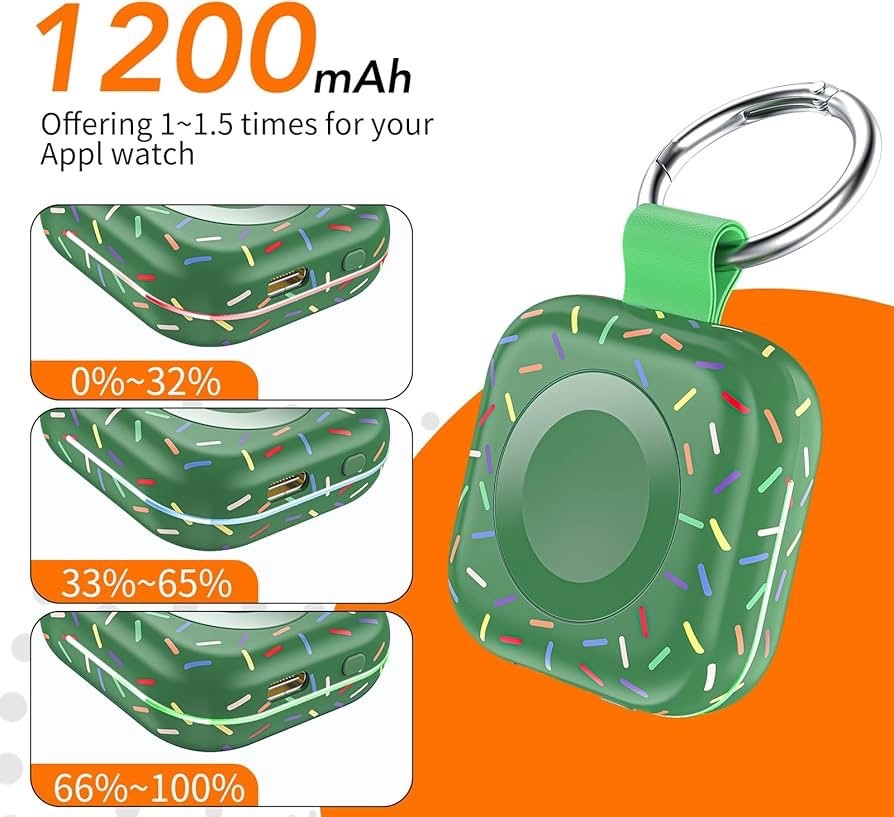Portable Wireless Charger for Apple Watch Series 10/9/8/UItra/7/6/5/4/3/2/SE/…