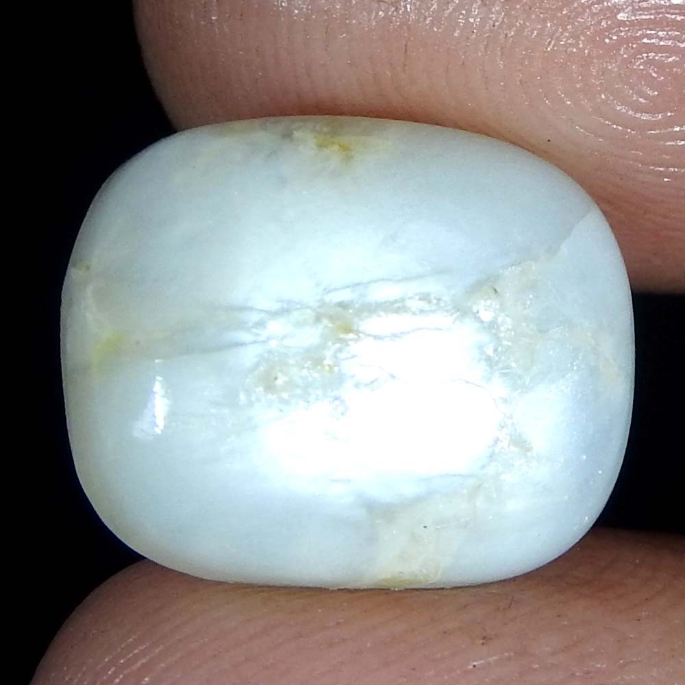 9.00Cts100%Natural Quality Silky Monnstone Cushion Cabochon Loose Gemstone
