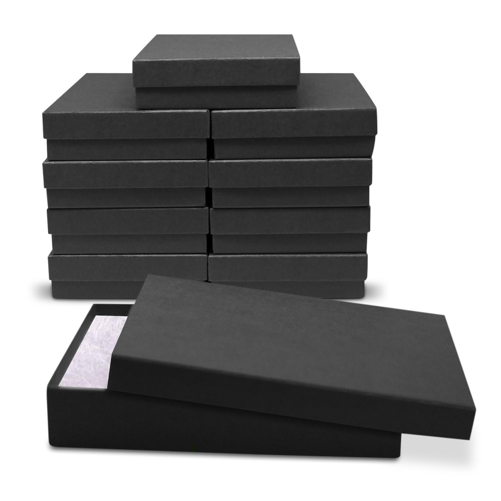 Jewelry Gift Box Removable Cotton Pad Made in USA 5.5″ x 3.5″ x 1″ – 10Pack