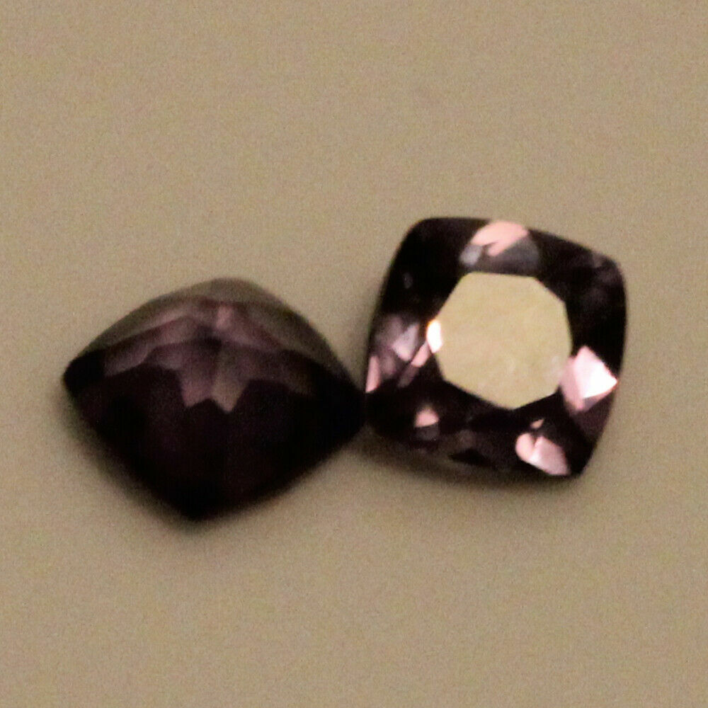 7.00mm Pair Natural Loose Gemstone Color Changing Alexandrite 4.30 Ct Square Cut