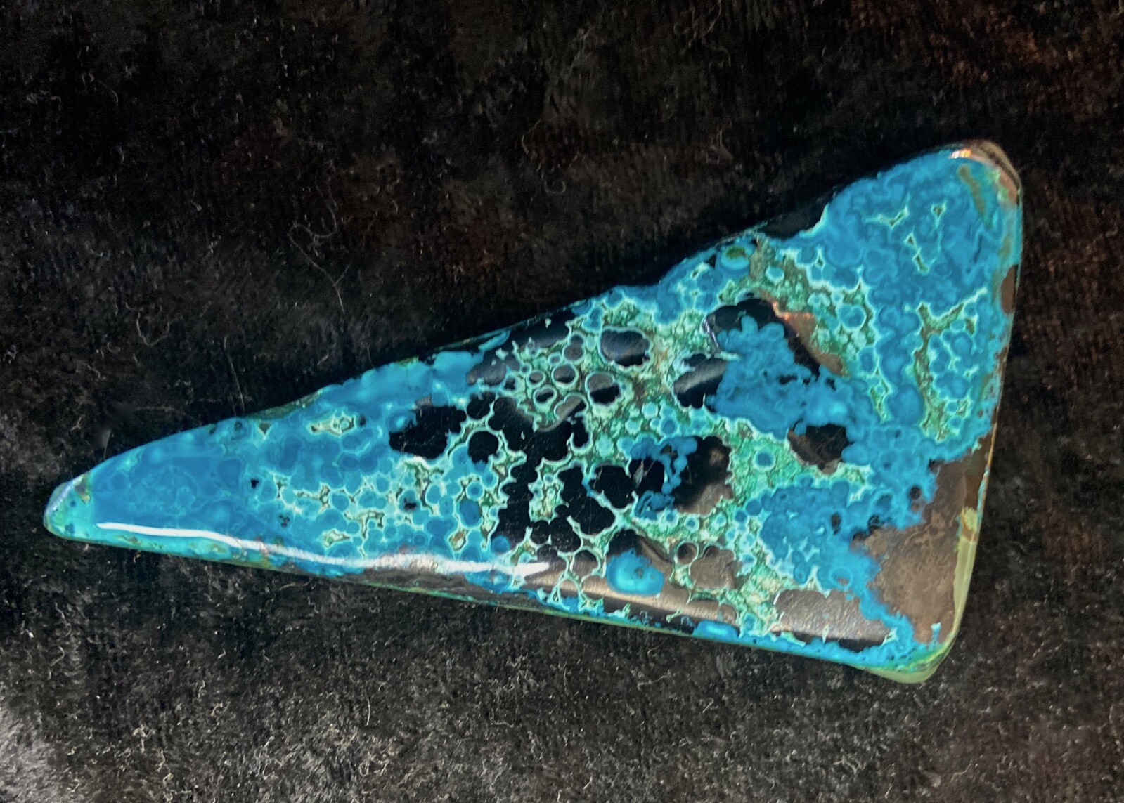 Chrysocolla New Find w/ Orby Patterns 38 Grams or 1.3 Oz’s Congo