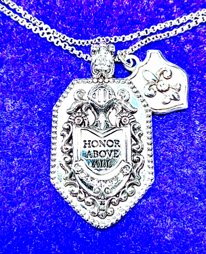 BRIGHTON VIRTUES SERIES HONOR ABOVE ALL GRAND ED SWAROVSKI LONG NECKLACE NWT✨VTG