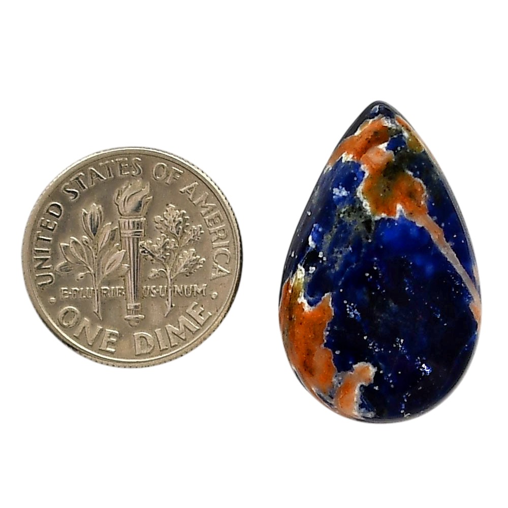 Natural Sodalite 16.5x26x5.7 mm Pear Shape Polished Gemstone LS26-05573