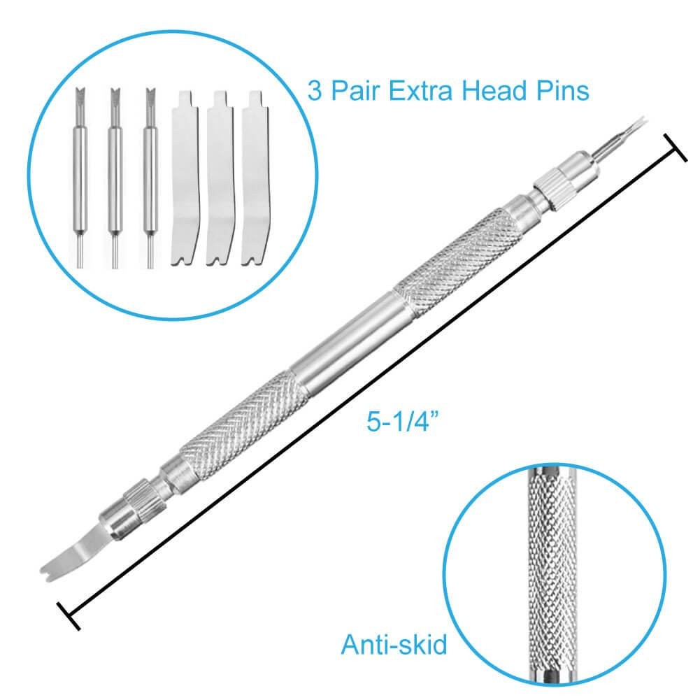 Anezus Watch Link Remover Kit with Spring Bar Tool Watch Band Tool and 360 Pcs W