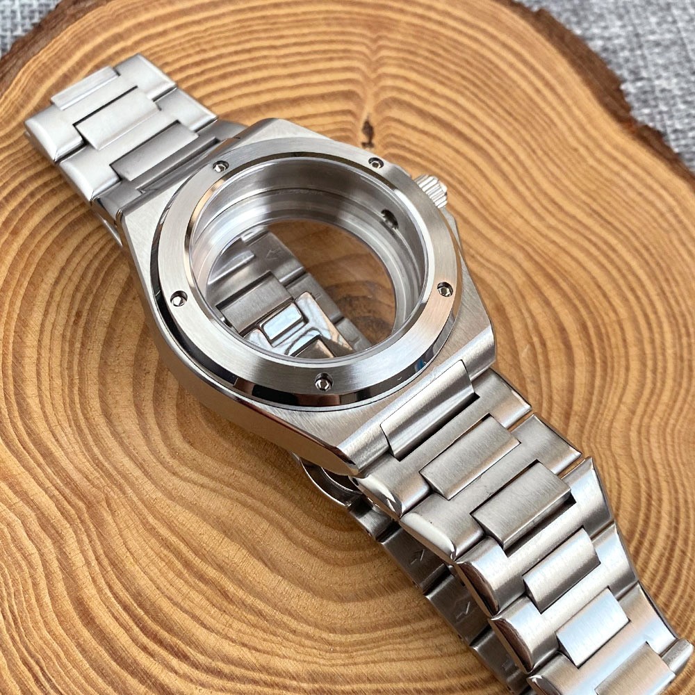 40mm Steel Case Fit for Engineer NH35 ETA2824 PT MenWatch Parts Sapphire Crystal