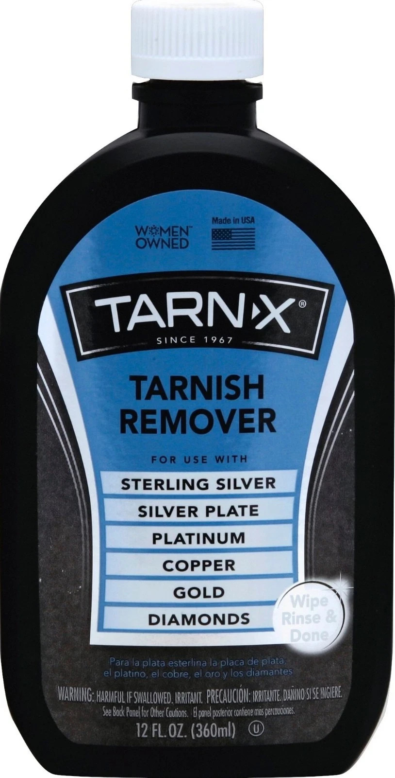 Tarnish Remover 12 Oz. Tarn-X Silver Gold Copper Clean & Polish Jewelry Cleaner