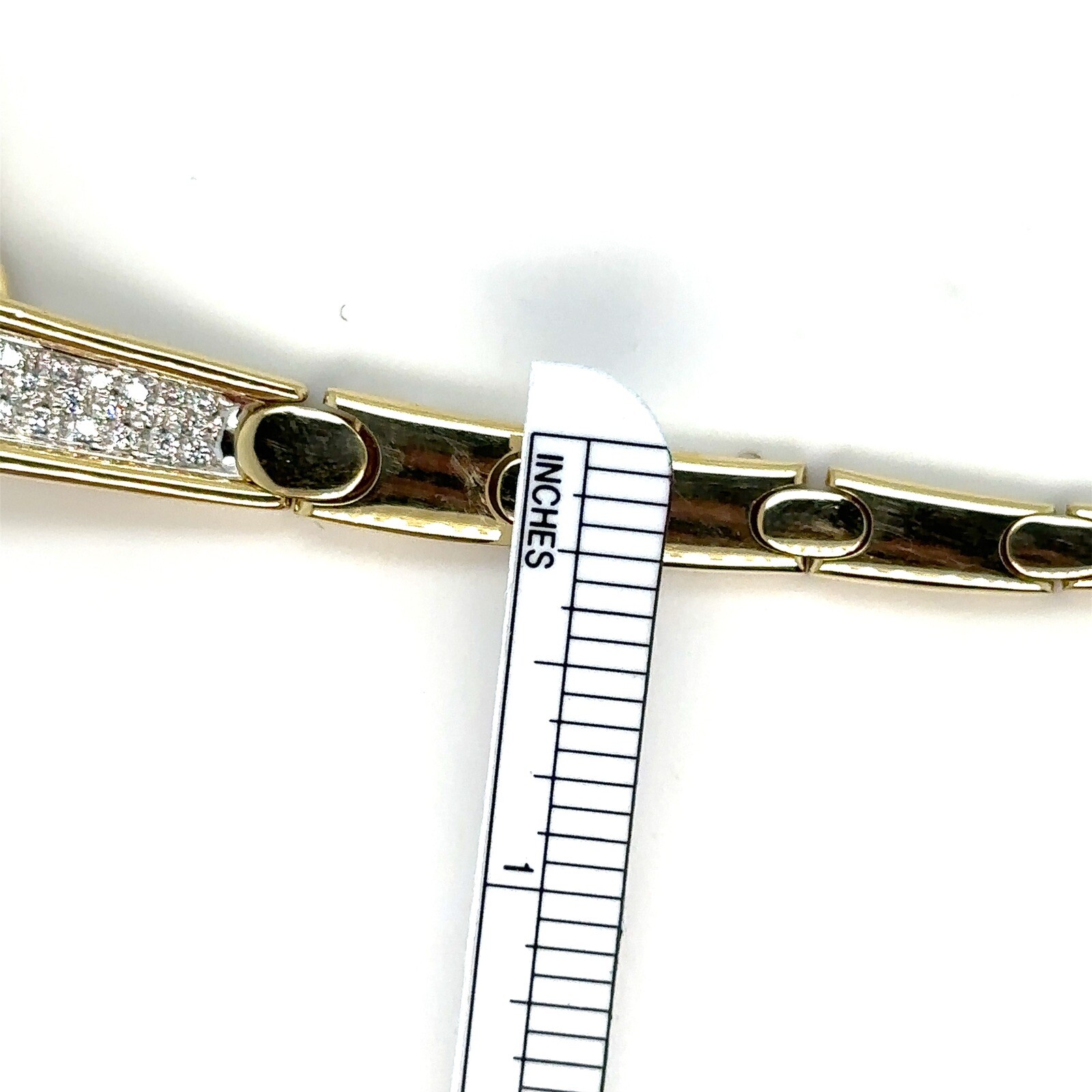 LEO PIZZO 18k Yellow Gold Diamond Necklace 45 Grams 1.55 Carat 16”