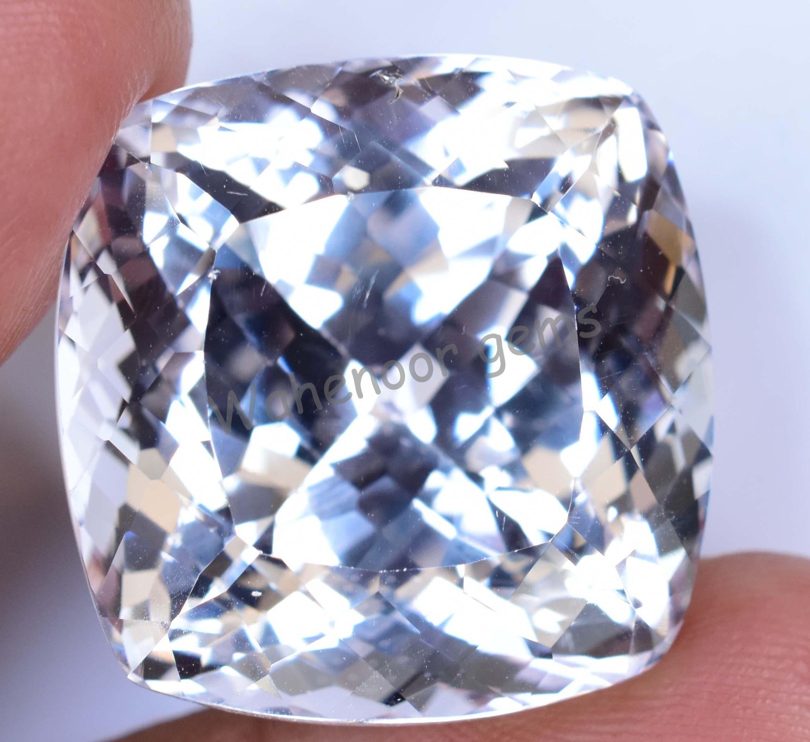 Flawless 91.95 Ct Natural Pink Morganite Cushion Certified Loose Gemstone