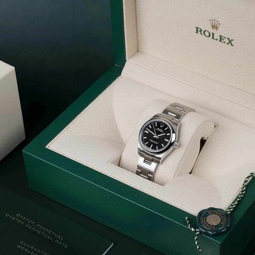 2025 NEW, Never-worn Rolex Oyster Perpetual 31mm Black Dial, Ref. 277200