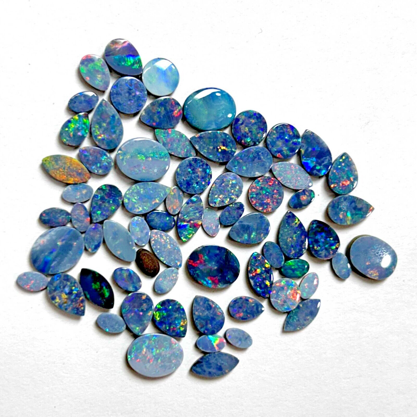 Natural Boulder Opal Mix Shape Loose Gemstone Lot 5-8 Pcs 3-10 MM 5 CT