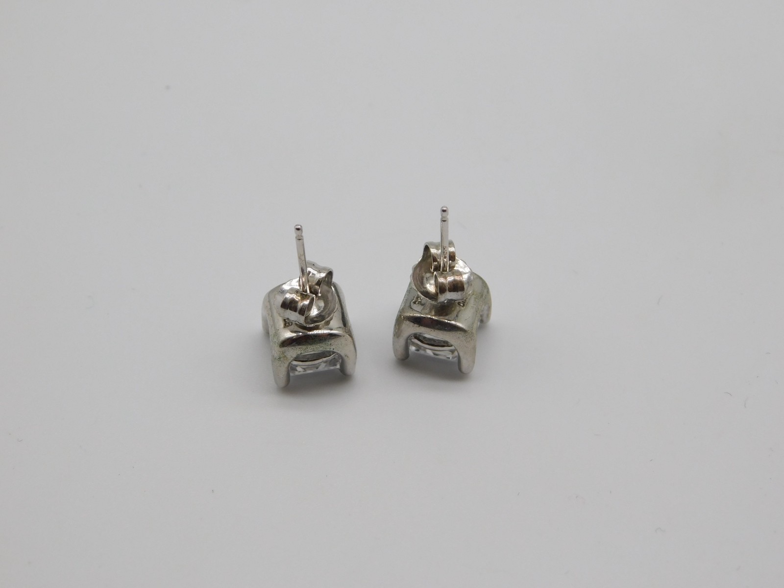 JTV DESIGNER VICTORIA WIECK STERLING SILVER FRENCH PASTE STONE POST EARRINGS