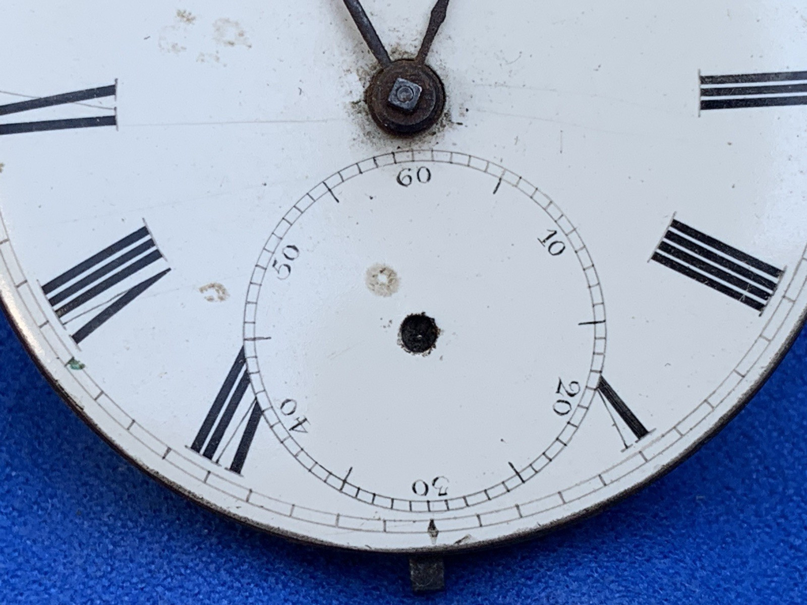 M.I. Tobias & Co Liverpool England Key Wind Fusee Pocket Watch Movement 44mm