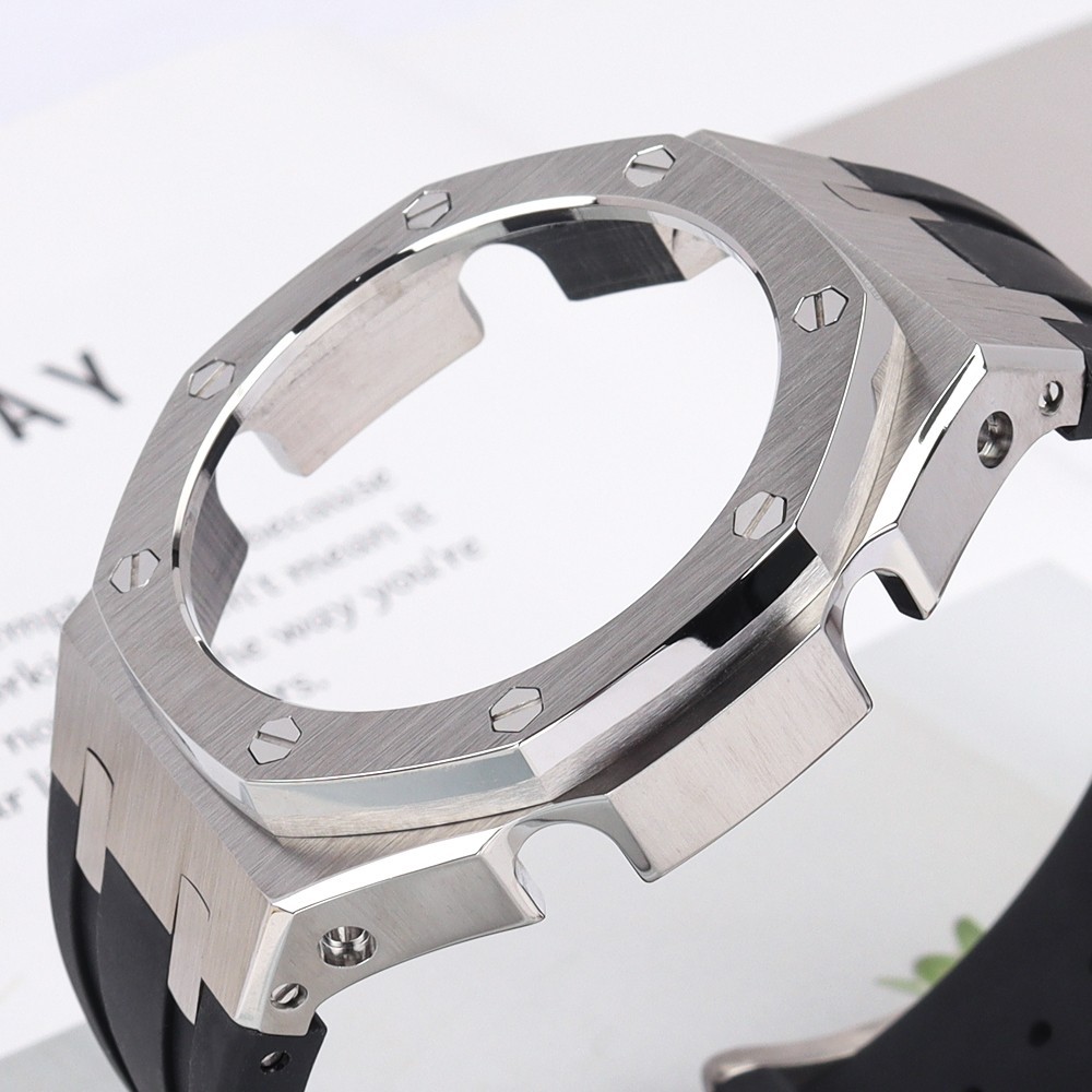 44.60mm Steel Watch Case Strap 10ATM For GA-2100 GMA-S2100 G-SHOCK Quartz Watch