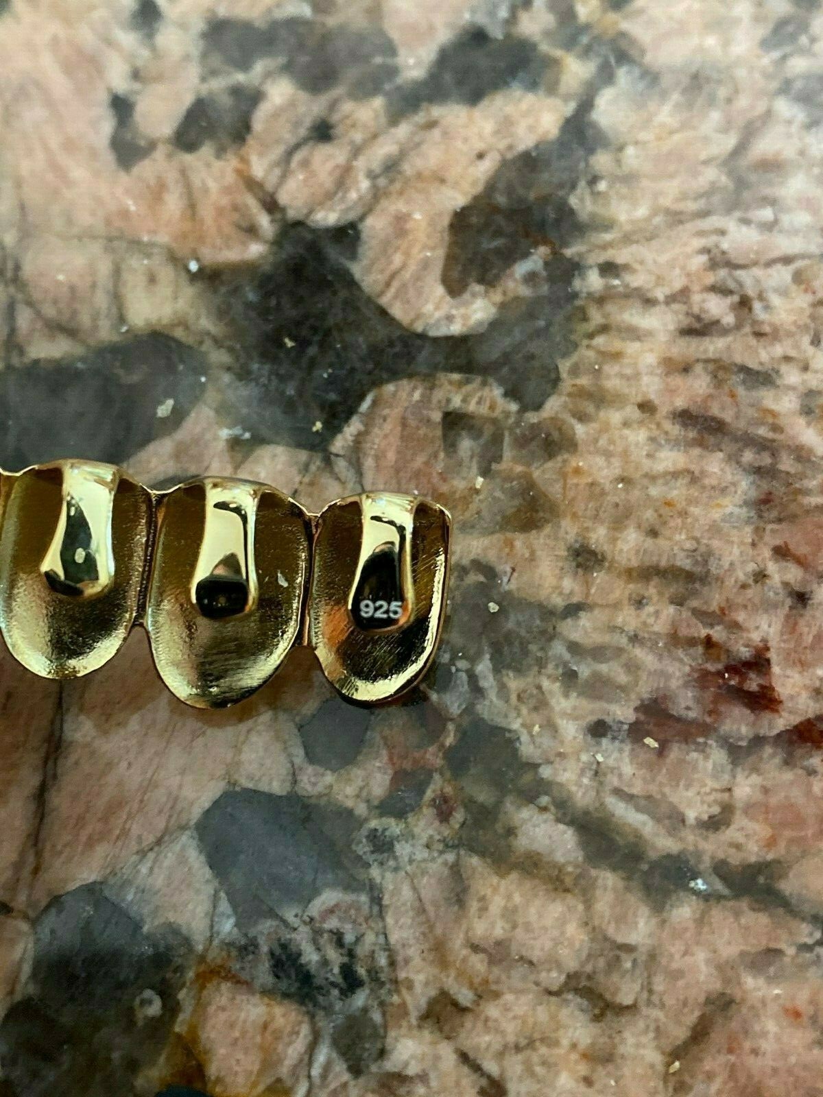 Real 925 Sterling Silver Gold Plated GRILLZ – Hip Hop Grills 6 8 Or Single Teeth