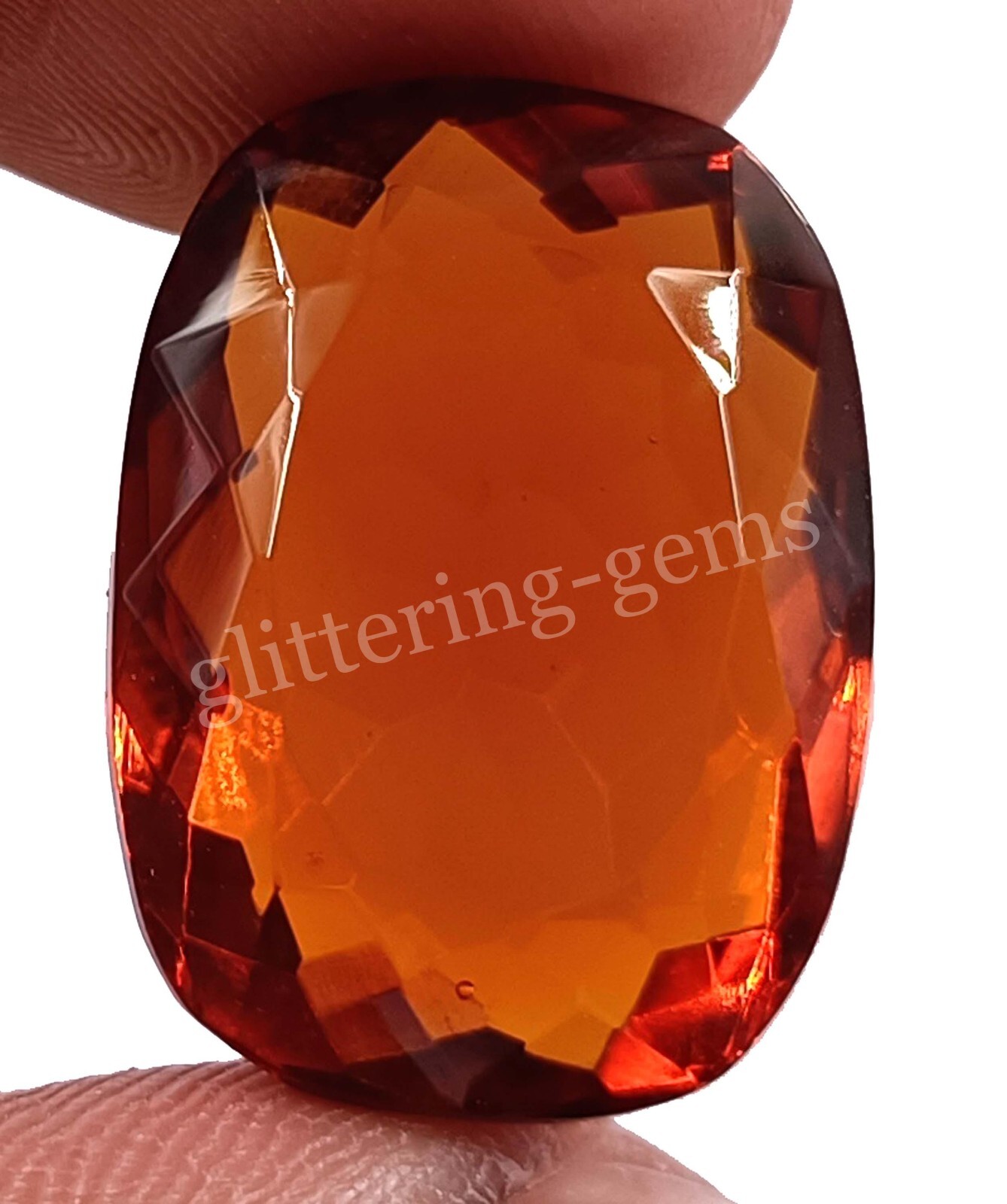 20.00 Ct Natural Padparadscha Sapphire Cushion Cut Certified Loose Gemstone M25