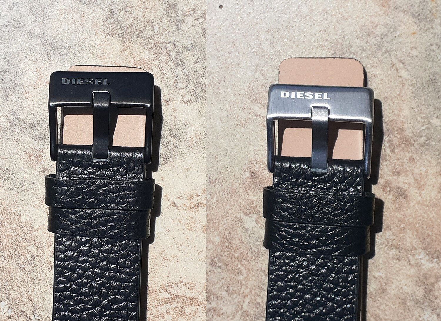 GENUINE DIESEL Watch Strap Band BLACK/ BROWN 22mm 24mm 26mm 28mm