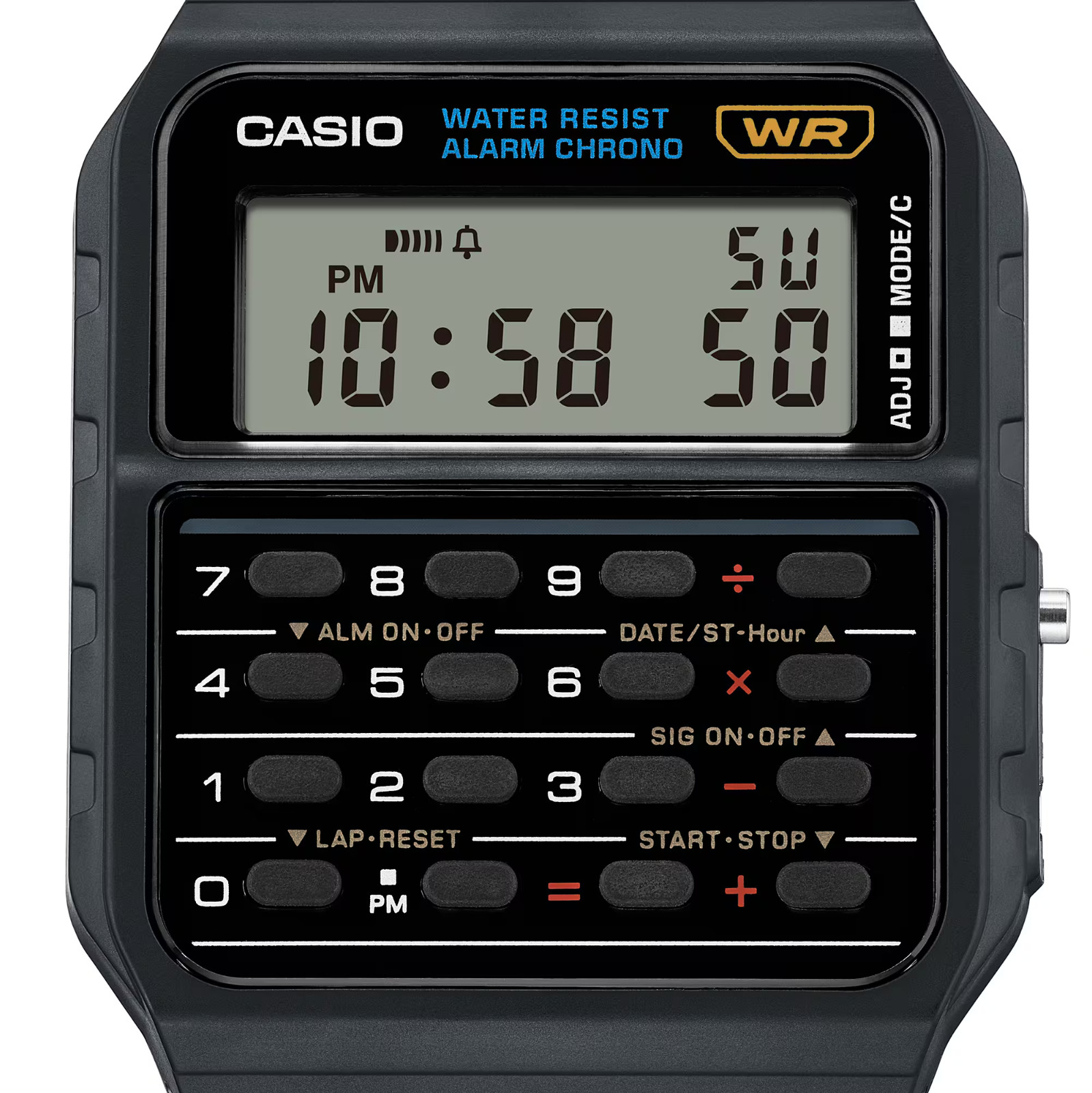 Casio Men’s Classic Digital Calculator Black Quartz Watch – CA-53W-1ZDR NEW