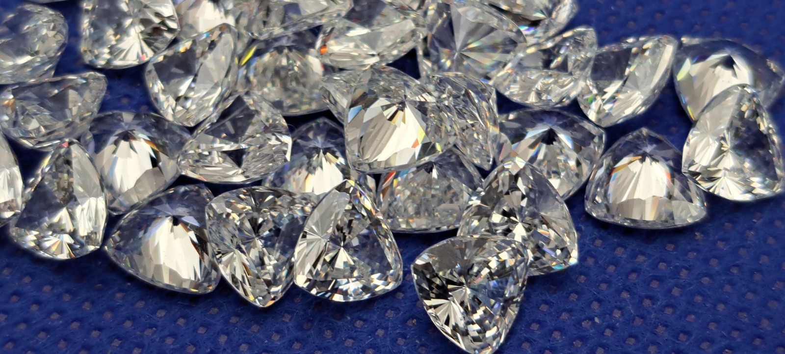 10 pieces 8.0mm Trillion Triangle Cut Cubic Zirconia Very Good