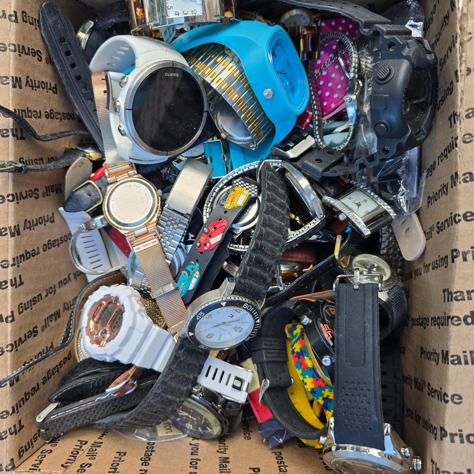 Watch Lot Men Women Invicta Casio Guess Fossil Wenger 15.8 LB VTG Modern PARTS