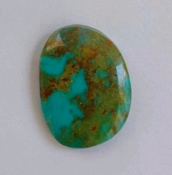 Natural Bisbee Turquoise 38 Carat Cabochon Sky Blue & Brown No Backing #13