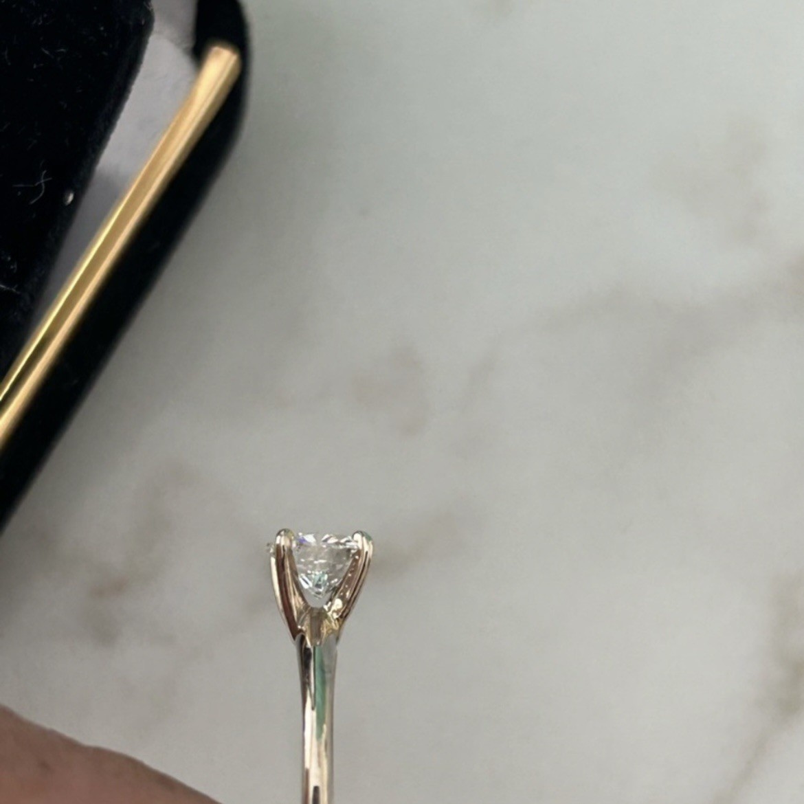 1.0 Carat Natural Diamond 14k Yellow Gold Solitaire Ring