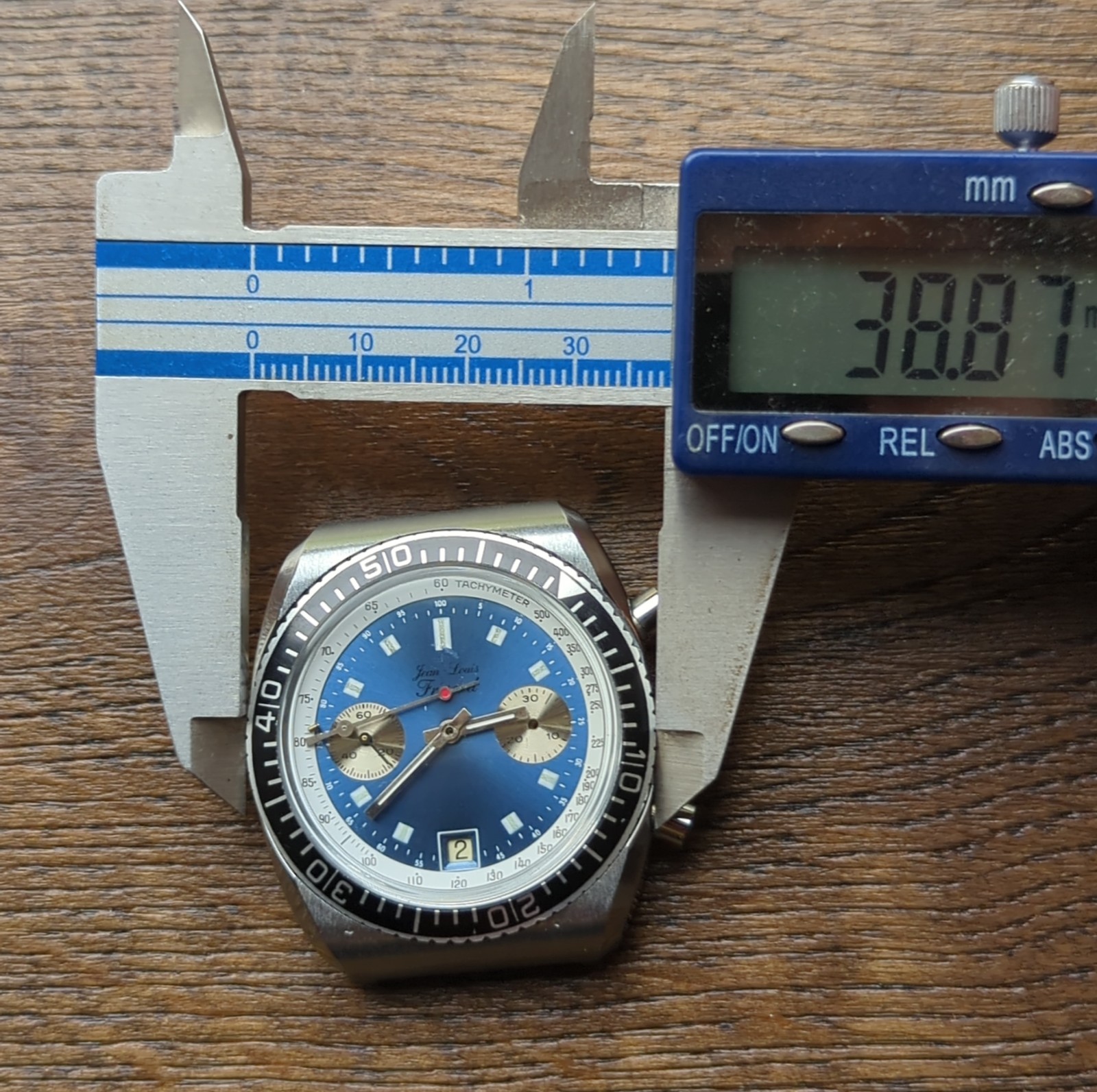 Valjoux 7734 Chronograph Diver Watch Project, Partial Movement NOS (BS28)
