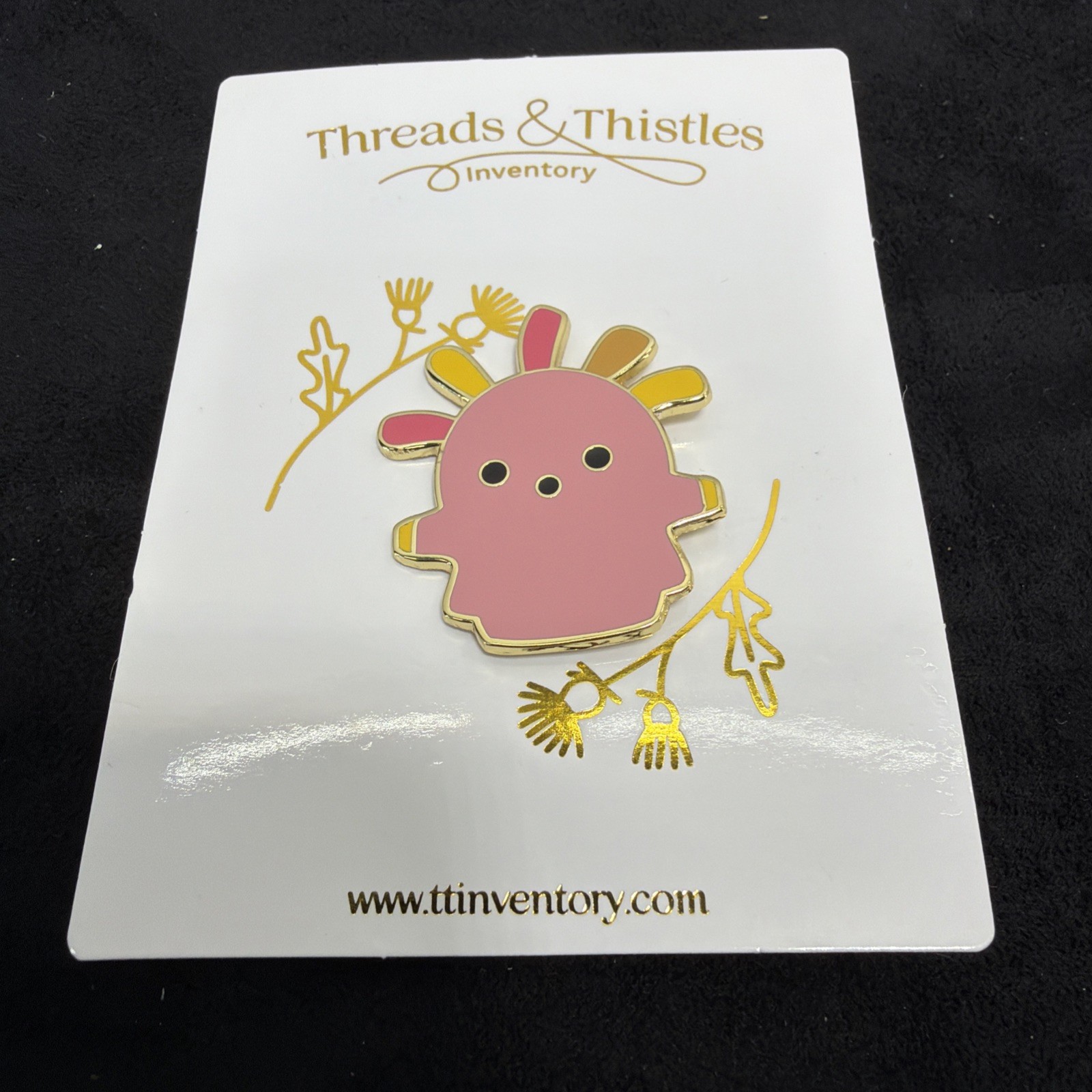 Squekoid Pink Enamel Pin Animal Crossing Threads & Thistles Video Game New