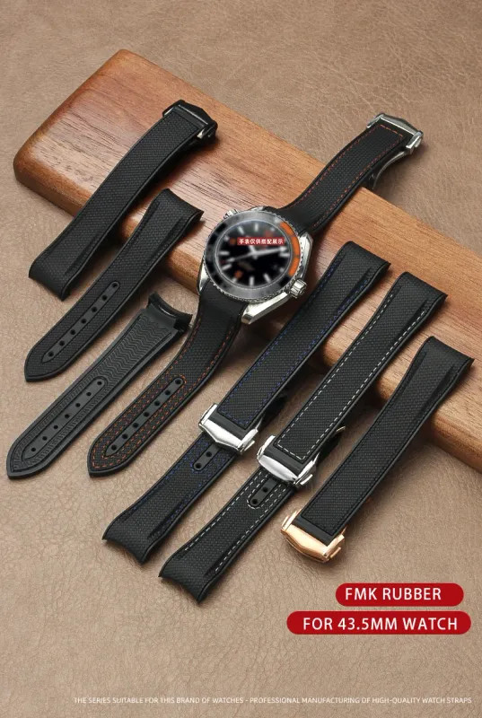 Sport Watchband Waterproof Watch Strap 21mm For Omega Planet Ocean 600 Quarter
