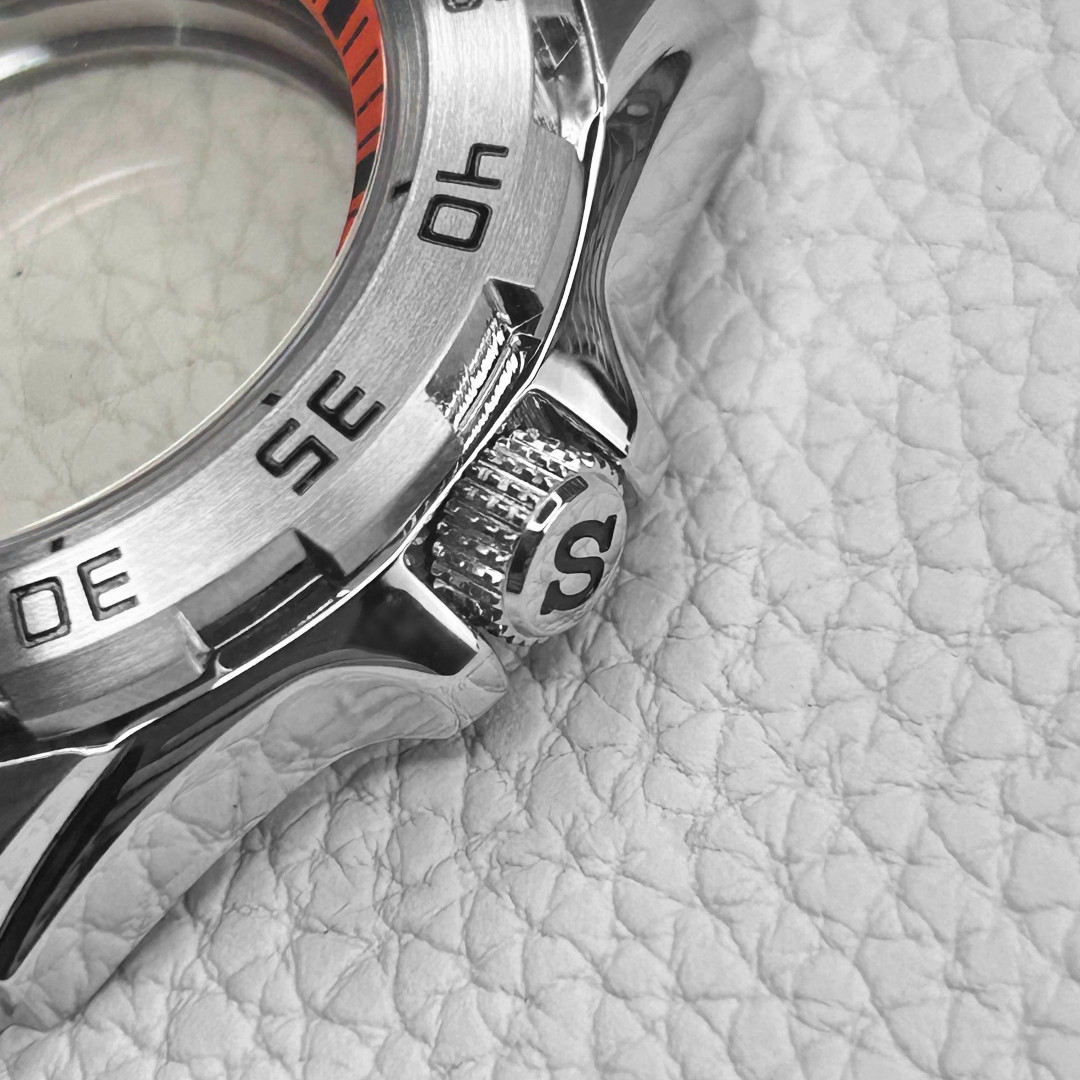 45MM Steel Sapphire glass Monster Watch Case Bracelet Fit Japan NH34 NH35A Nh36A